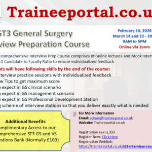 ST3 General Surgery Interview Preparation Course - 2026
