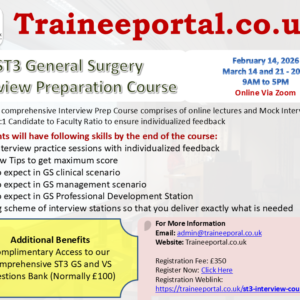 ST3 General Surgery Interview Preparation Course - 2026